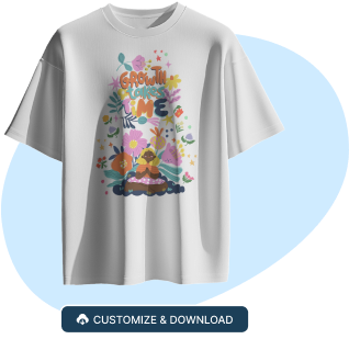 upload and customize , Download T-shirt mockup