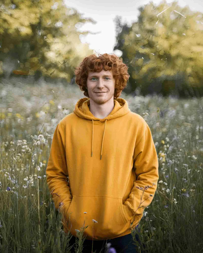 Men Hoodie Mockup
