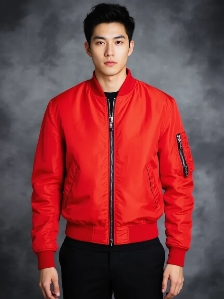 red jacket mockup