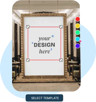 select poster mockup template