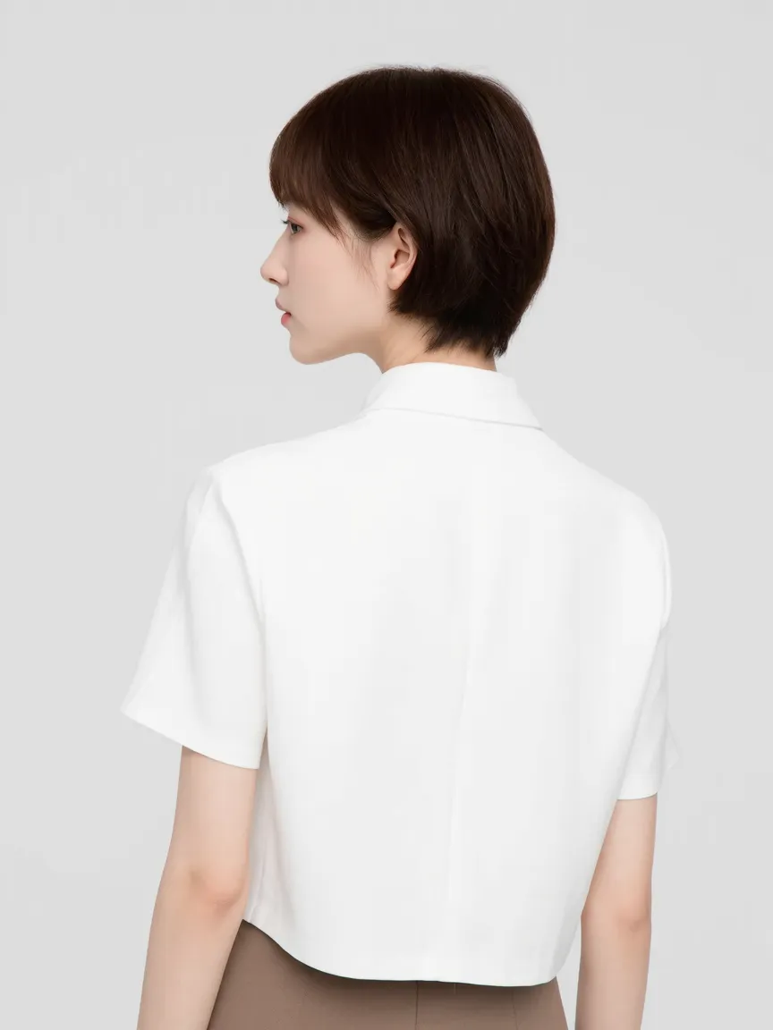 BACK Crop Top Mockup