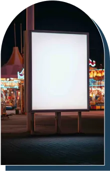Downtown LA Square Billboard Mockup