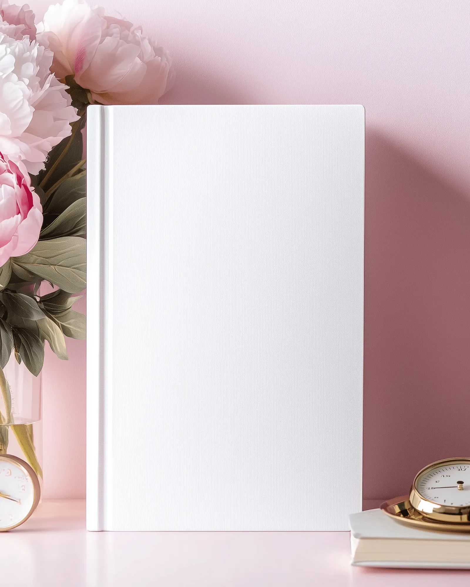 book mockup standing