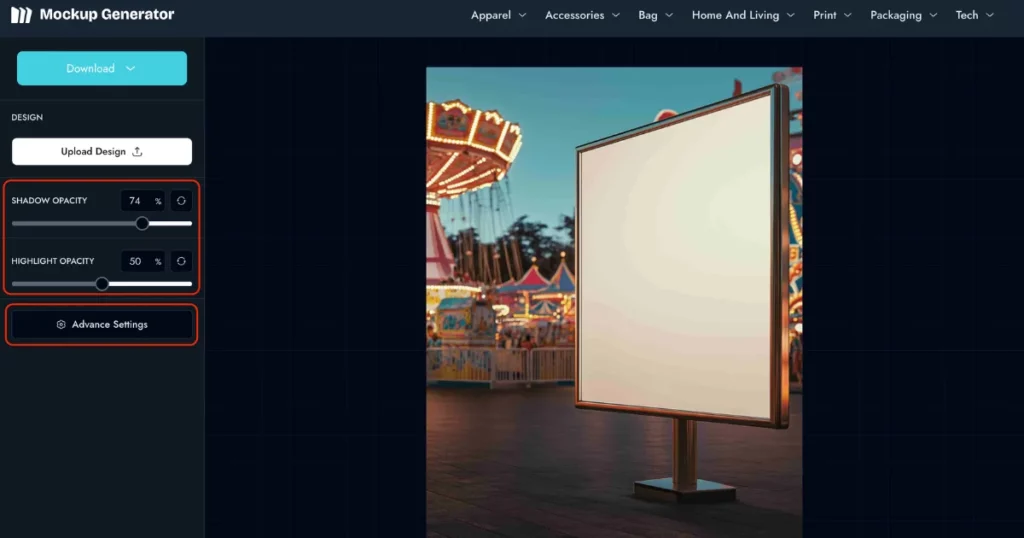 customize mockups in mockupgenerator.ai