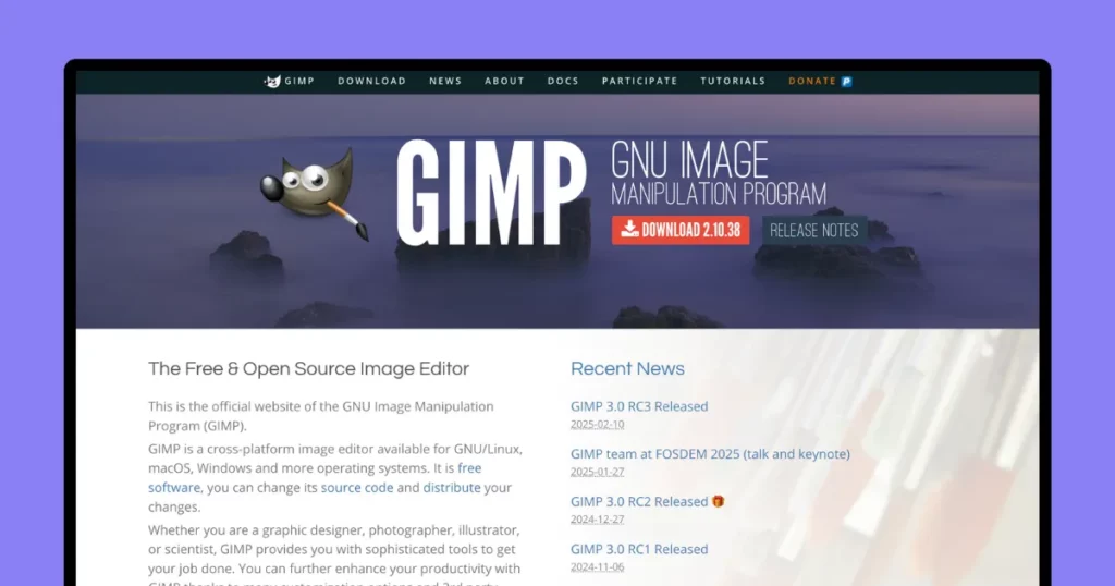 gimp website like pixlr