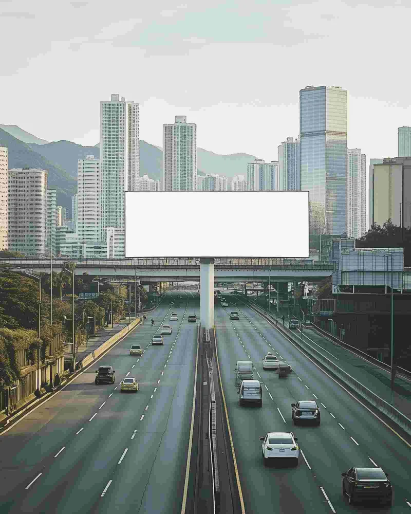 highway billboard mockup free