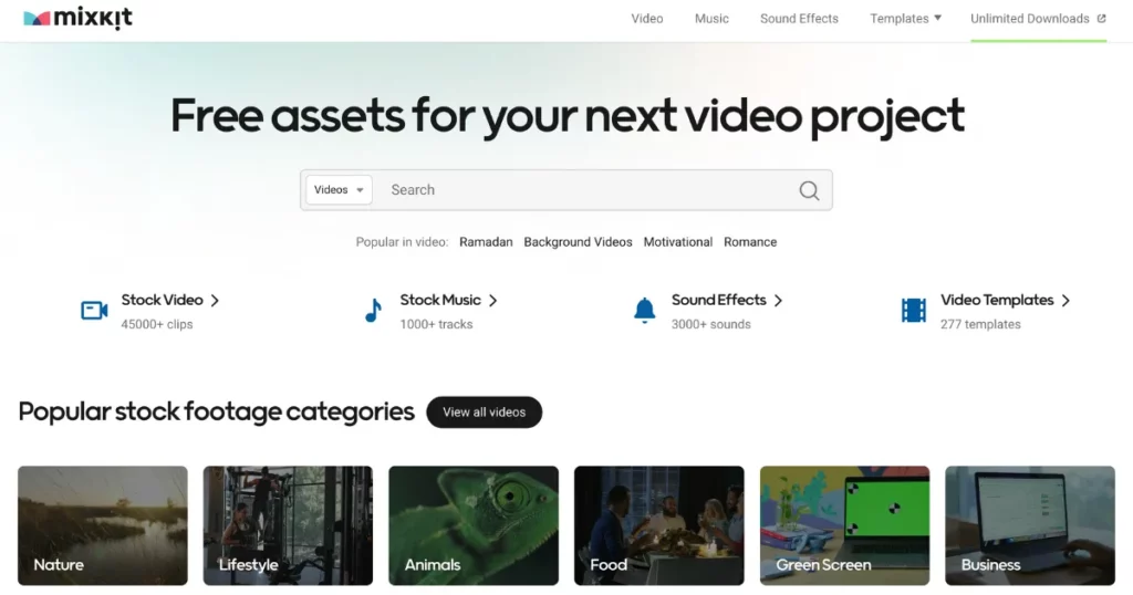 mixkit envato elements alternative