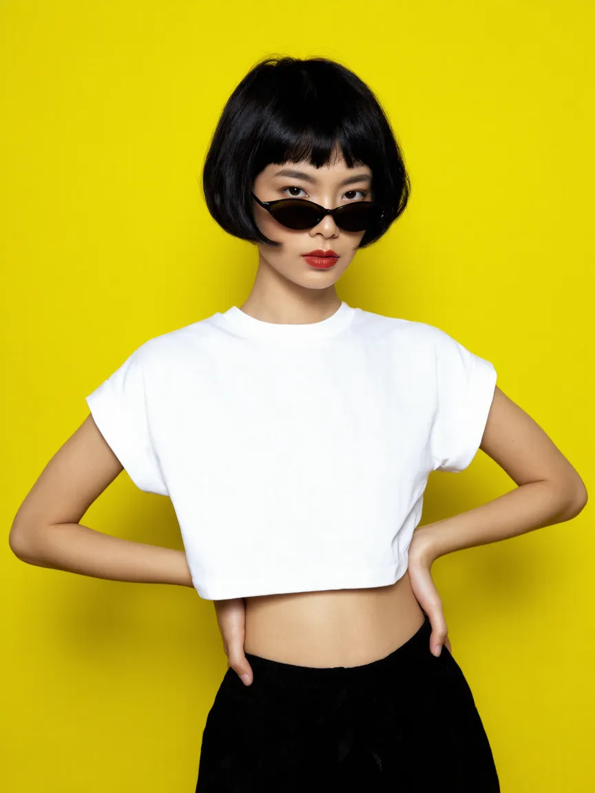 photography Crop Top Mockup