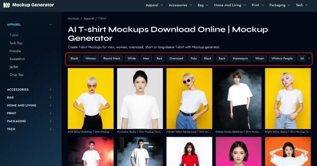 select tags for best templates on how to create clothing mockups