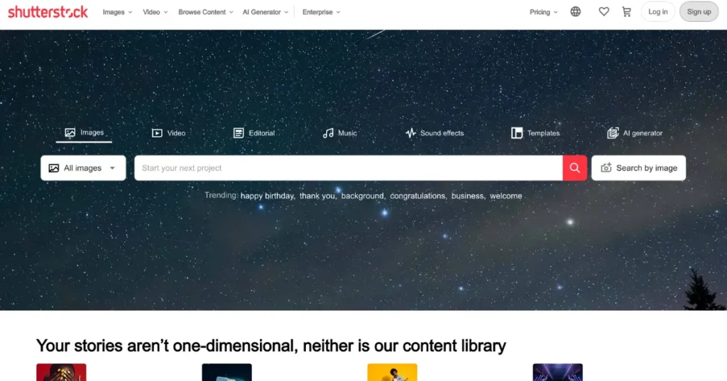 shutterstock one of the best unsplash alternatives