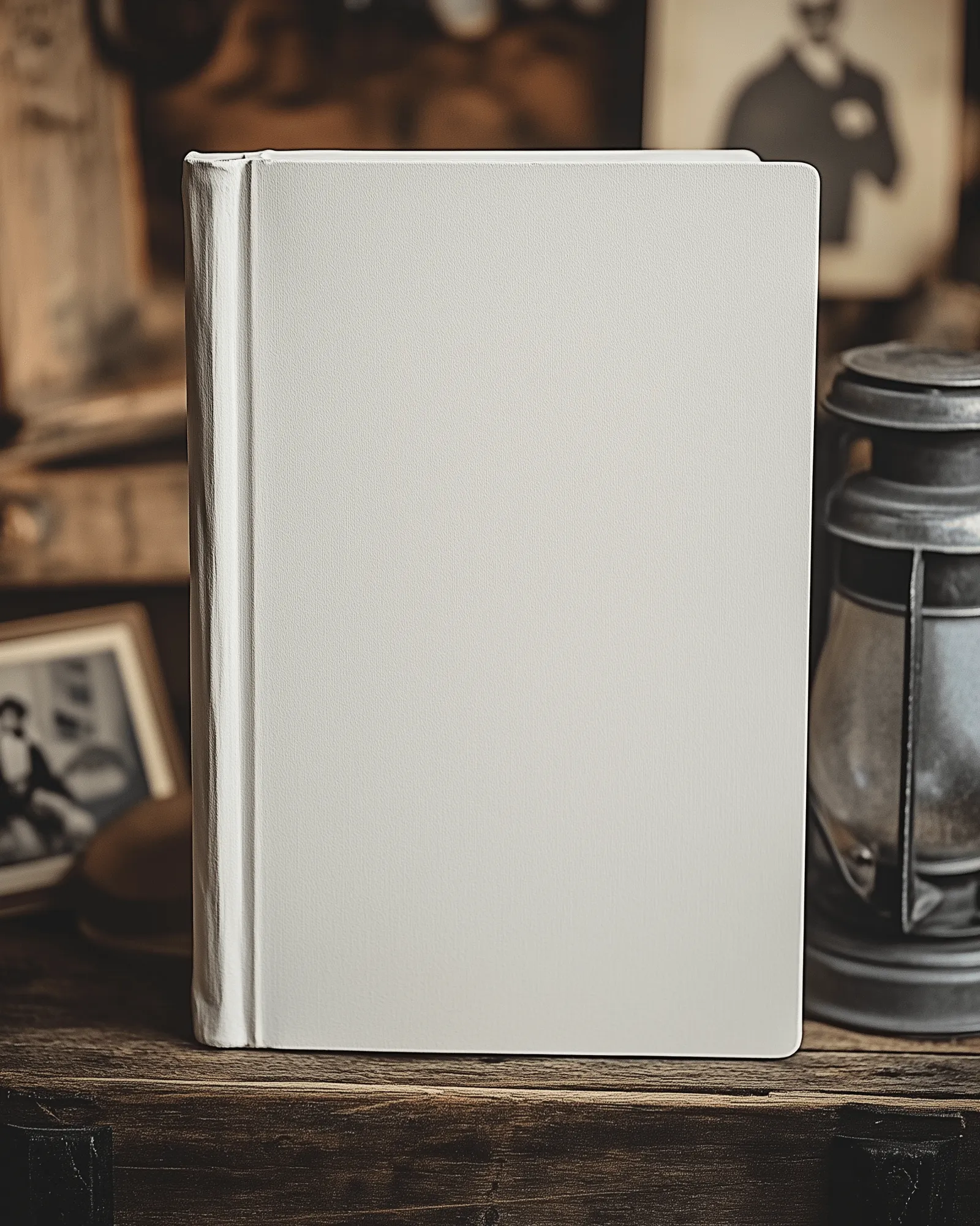 standing book mockup