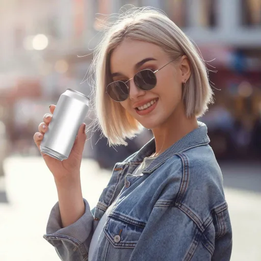 women holding can