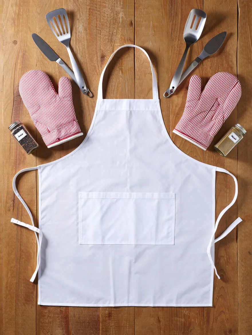 Apron Mockup Flatlay