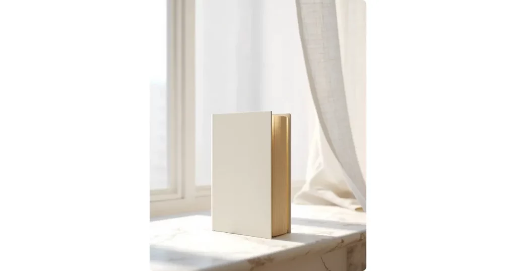 a book with golden pages
