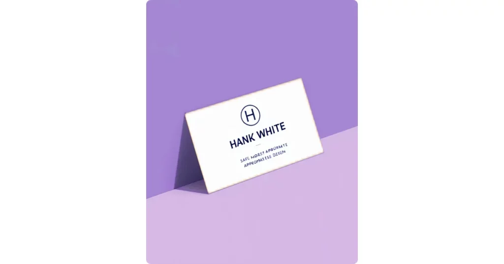 a colorful mockup of a business card