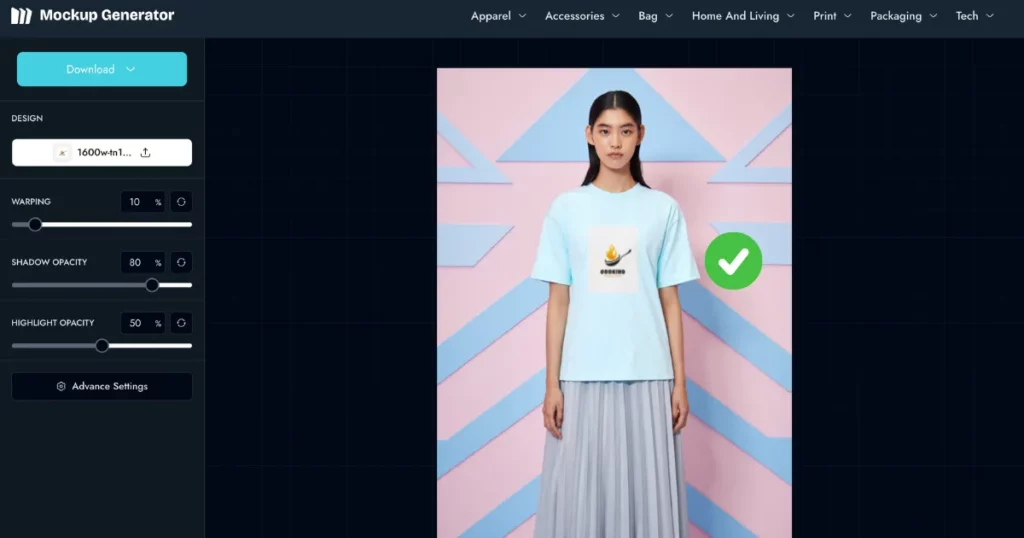an example of a good ai mockup