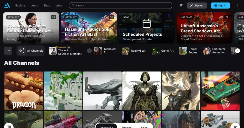 artstation one of the best behance alternatives
