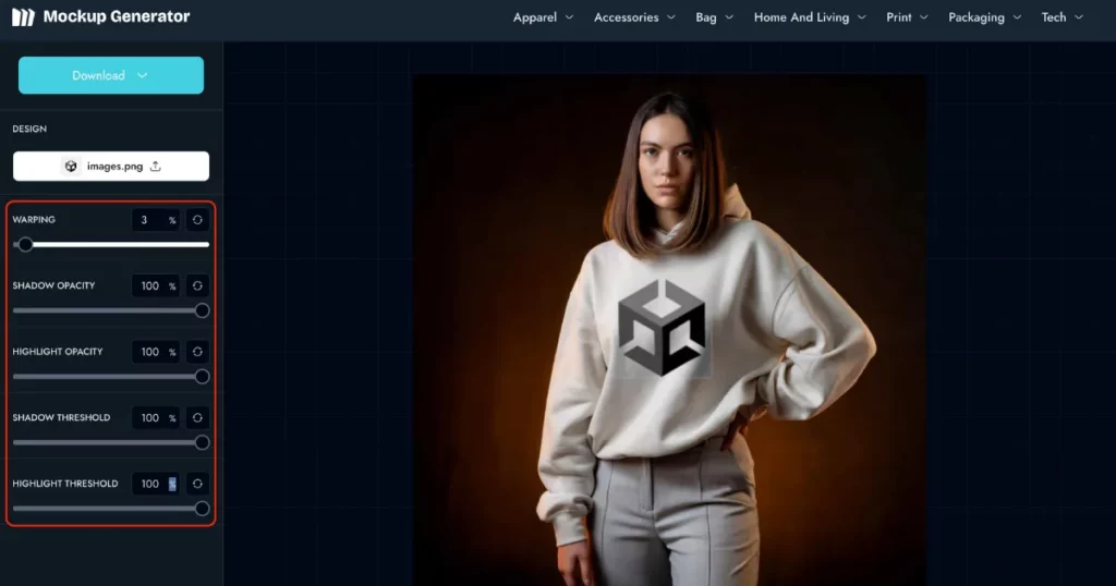 customize your hoodie mockup in mockupgenerator.ai