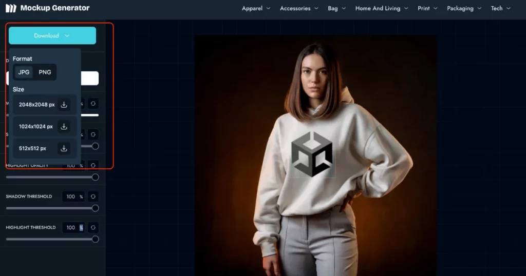 download png hoodie mockup