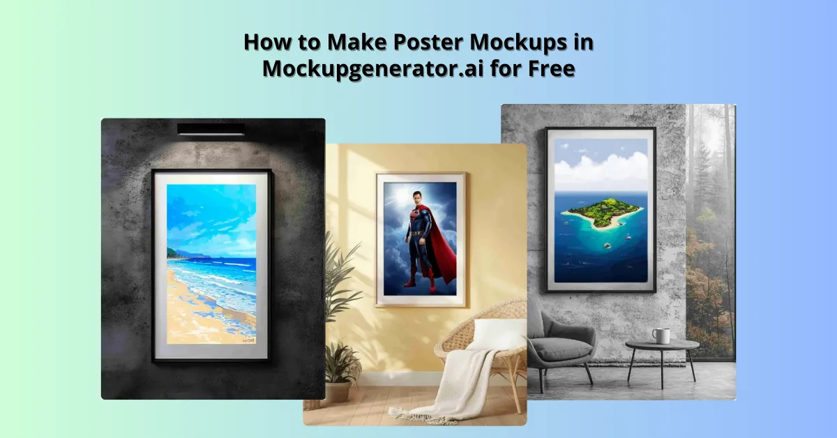 How to Make Poster Mockups in Mockupgenerator.ai for Free