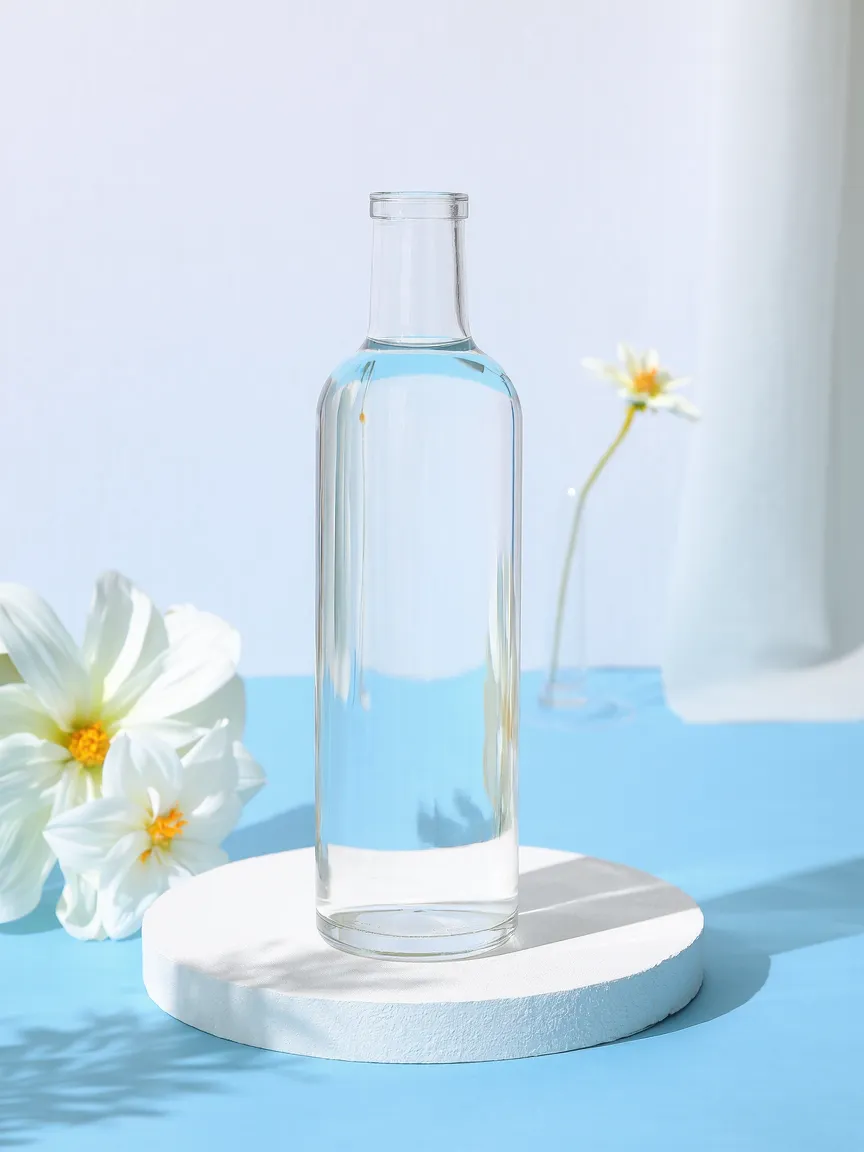 transparent Bottle Mockup
