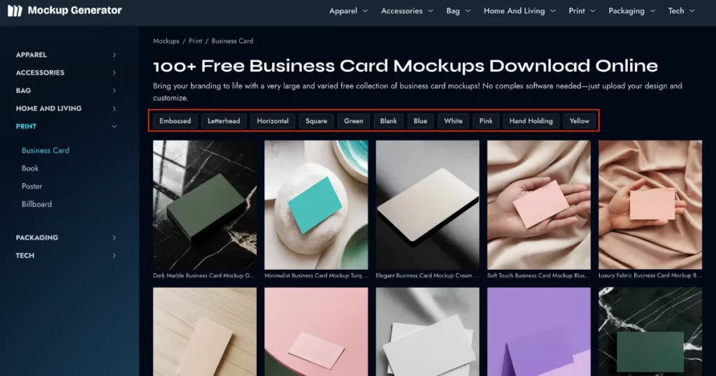 utilize tag on how to make a business card mockup