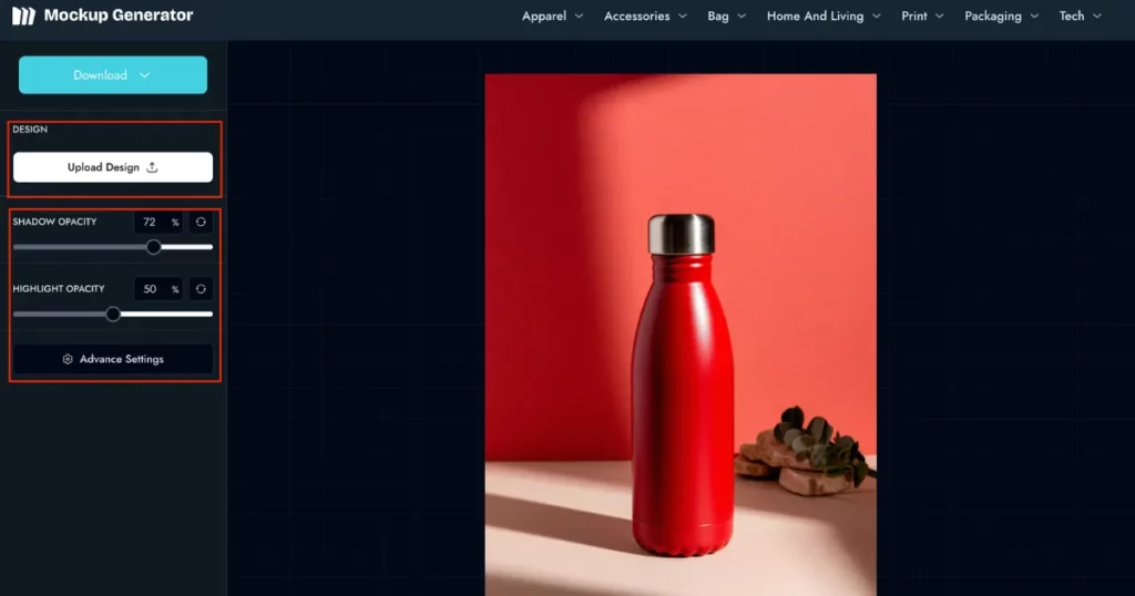 customize template on how to make bottle mockups