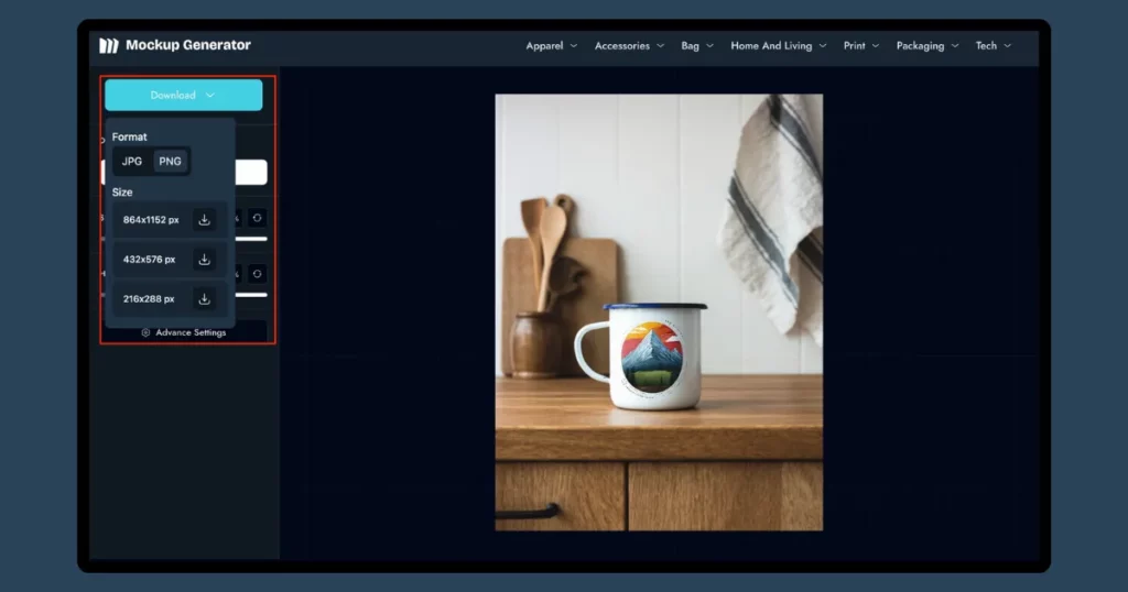 download the product mockup