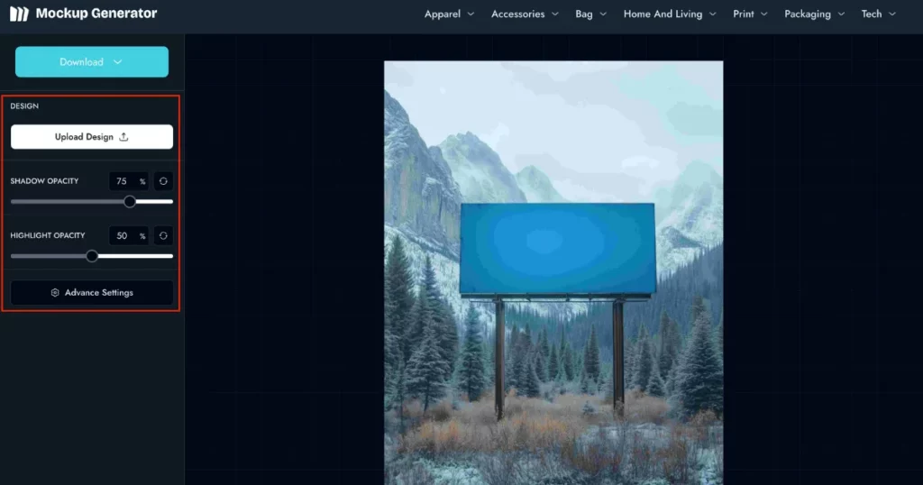 edit billboard mockup