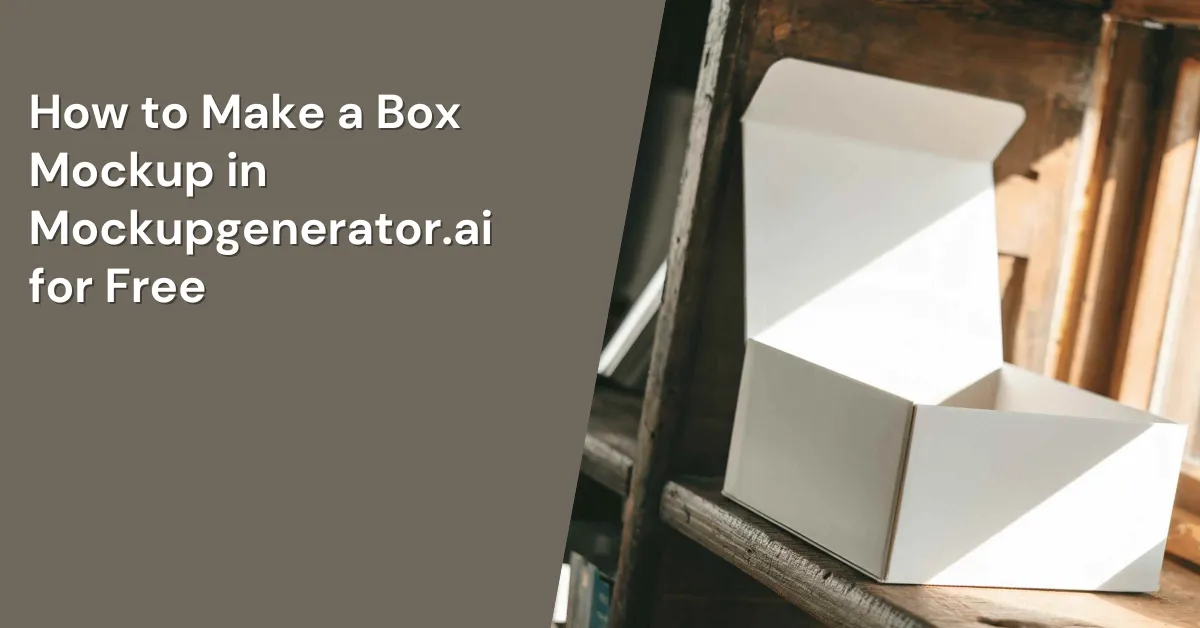 How to Make a Box Mockup in Mockupgenerator.ai for Free