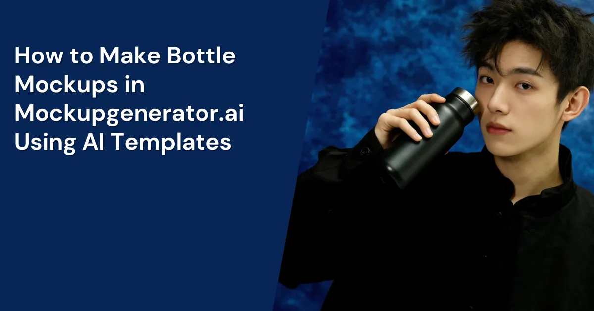 How to Make Bottle Mockups in Mockupgenerator.ai Using AI Templates