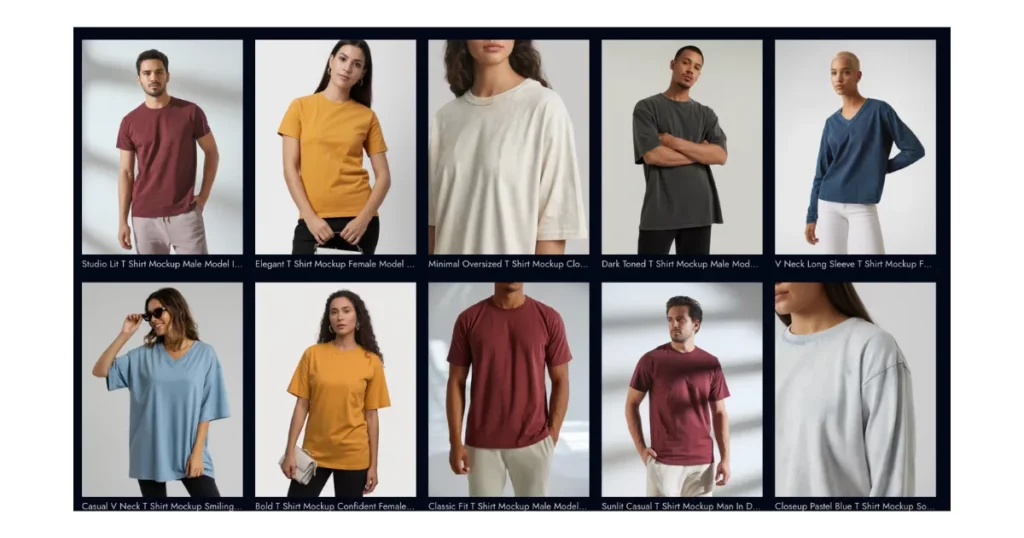 apparel mockups for branding