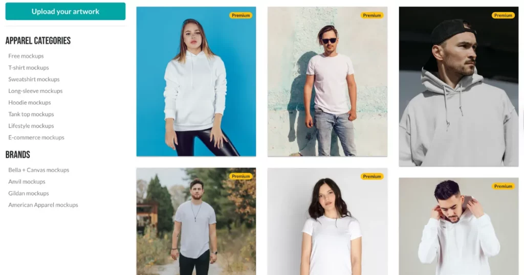 mockup mark clothing